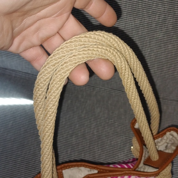 💝NWOT Michael by Michael Kors pink and white pattern fabric handbag💝 - Picture 13 of 13